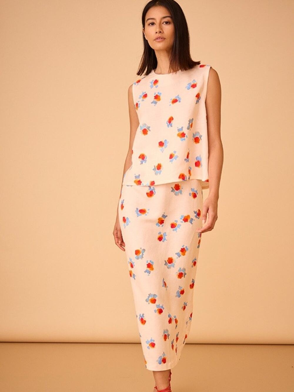 Hunter Bell Watercolor Luna Top and Island Skirt Set